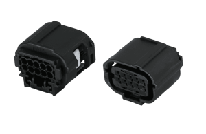 10-Pin Automotive Connector 0.6mm Female Tab Terminal DJ7105-0.6-21