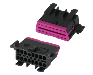 16-Pin Automotive Connector 1.8mm Female Tab Terminal DJ7162-1.8-21