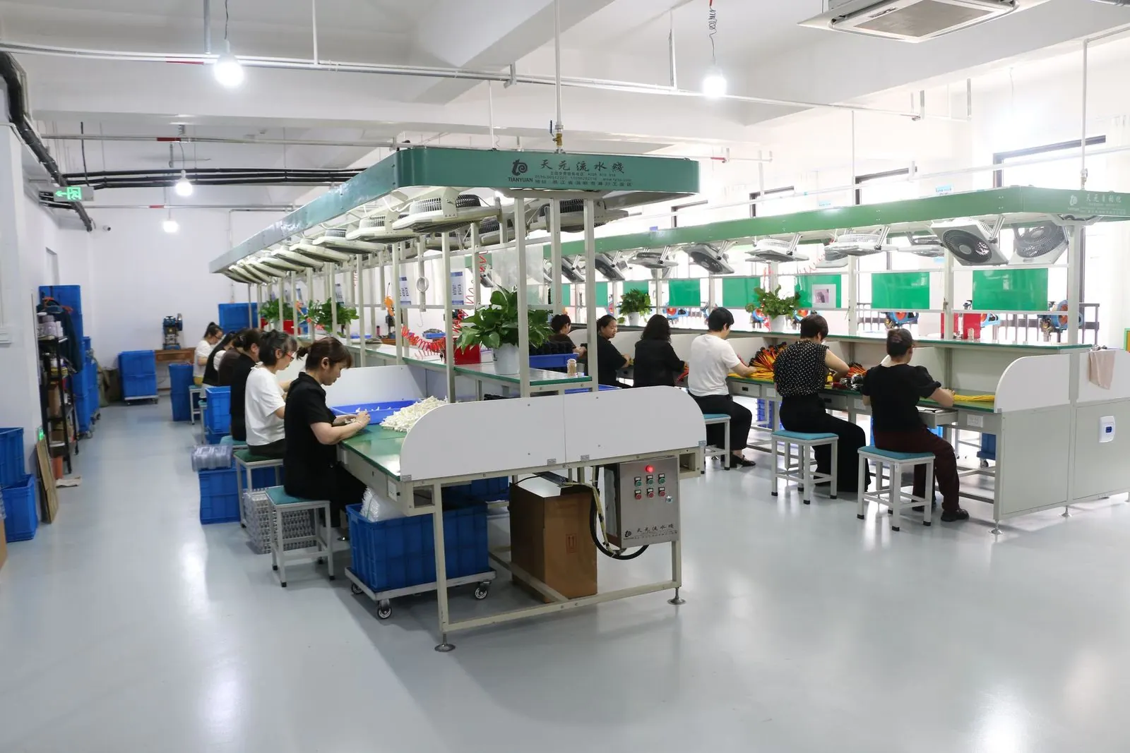 Assembly hall at the Wenzhou Hehui Electric plant, Yueqing, Wenzhou